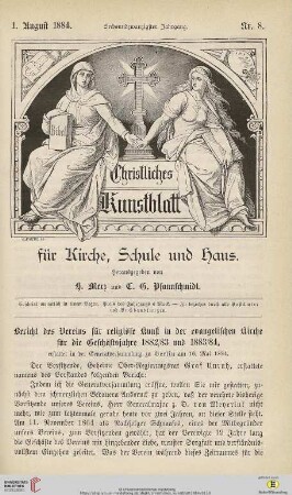 Nr. 8 (1. August 1884)