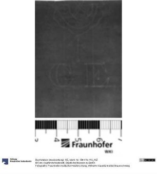 Buchstaben (zweikonturig): GE