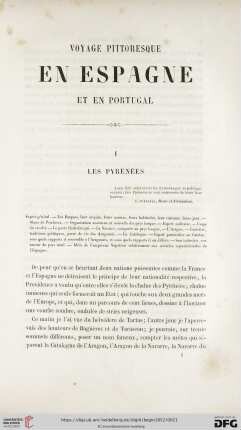 I. Les Pyrènèes