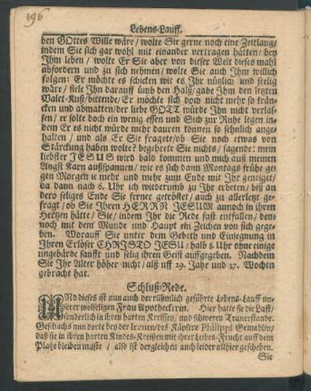 Schluß-Rede.