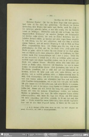 Friedrich von Schlegel an August Wilhelm von Schlegel, Frankfurt am Main, 16.04.1818