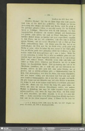 Friedrich von Schlegel an August Wilhelm von Schlegel, Frankfurt am Main, 16.04.1818