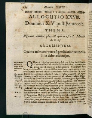 184-189, Allocutio XXVIII.