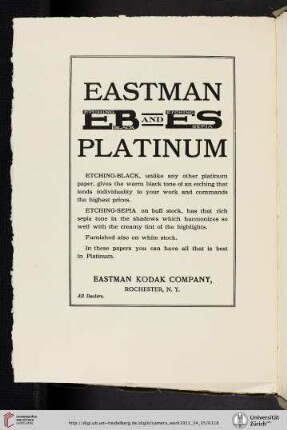 Eastman Kodak Company [Eastman Platinum Paper]