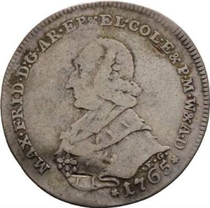 Münze, 1/4 Taler, 1765