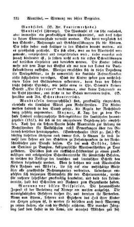 Warnung vor bösen Beispielen