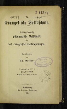15: Die evangelische Volksschule - 15.1871