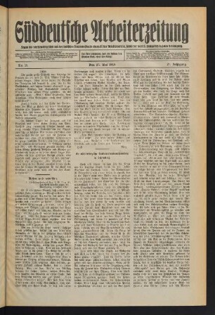 Nr. 21. Den 25. Mai 1913. - Nr. 25. Den 22. Juni 1913.