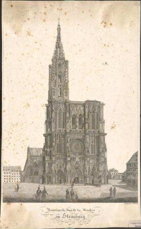 Perspectivische Ansicht des Münsters zu Straßburg
