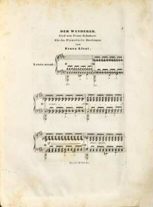 Der Wanderer : Lied