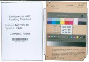 Entnazifizierung Helmut Schmiedel , geb. 01.04.1912 (Angestellter)