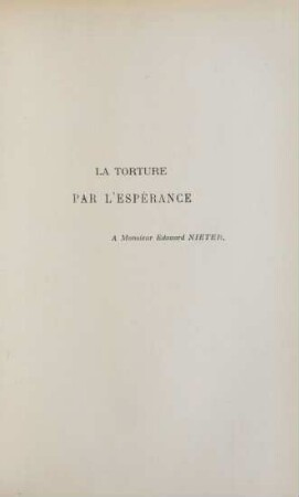 La torture par l'espérance