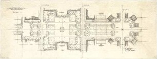 Gsaenger, Gustav; München, Königsplatz, Karolinenplatz; Wiederaufbauplanung - Königs- u. Karolinenplatz, Freizeitflächengestaltung (Lageplan)