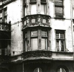 Cottbus. Verwaltungsgebäude, Dreifertstraße 8/Friedrich-Ebert-Straße 30, 1904; A. D. Eckerker (Nordwest-Ecke)