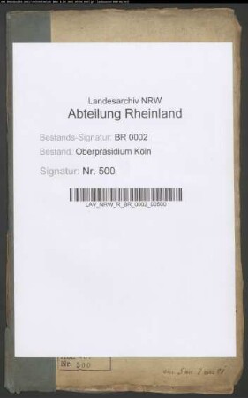 Transportierung der Vagabunden (Generalia)