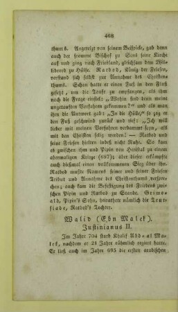Walid (Ebn Malek). Justinianus II