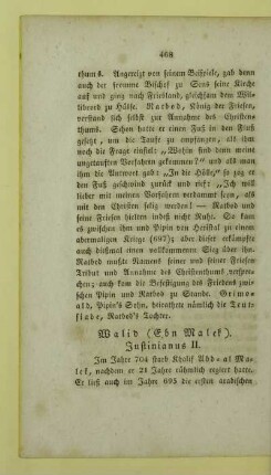 Walid (Ebn Malek). Justinianus II
