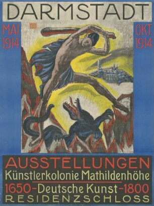 Ausstellungen Künstlerkolonie Mathildenhöhe Deutsche Kunst 1650-1800. Darmstadt 1914