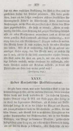 276-286 Ueber katholische Volksliteratur
