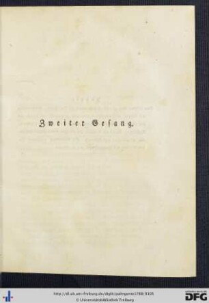 Zweiter Gesang.