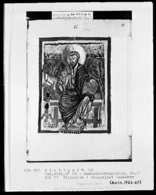 Gundold-Evangeliar — Band 2 — Evangelist Johannes, Folio 71recto