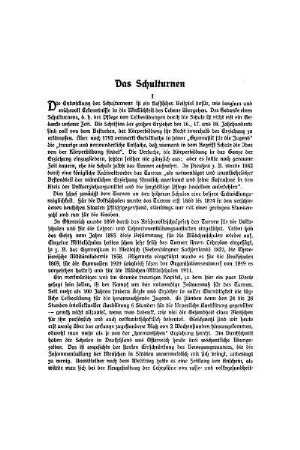 Das Schulturnen