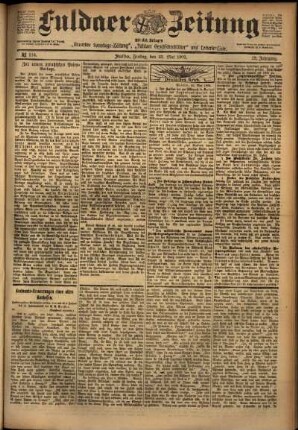 Ausgabe vom Freitag, den 23. Mai 1902.