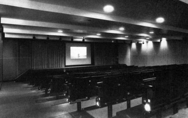 Film screening in the large lecture hall of the Dahlem museums