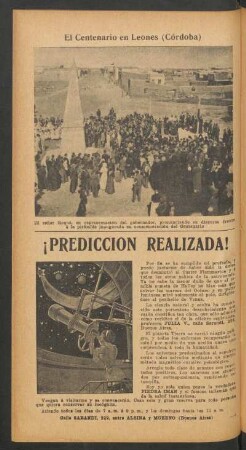 El Centenario en Leones - [Fotografía]