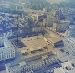 Sachsenplatz in Leipzig : Blickrichtung Nordwesten