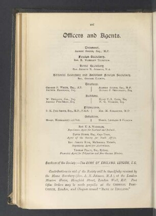 Officiers and Agents