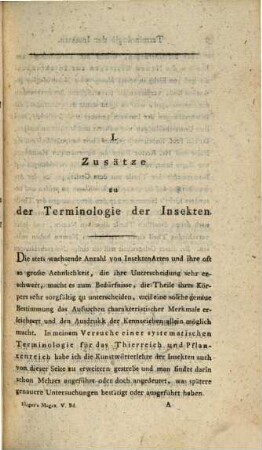Magazin für Insektenkunde. 5. 1806
