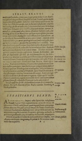 Sebastianus Brand.