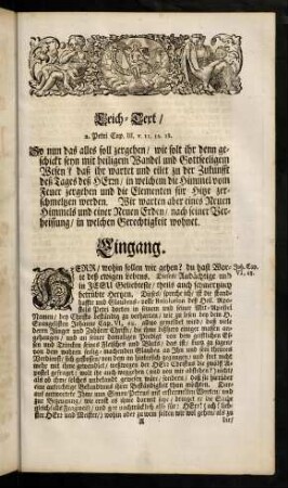 1-4, Leich-Text; Eingang