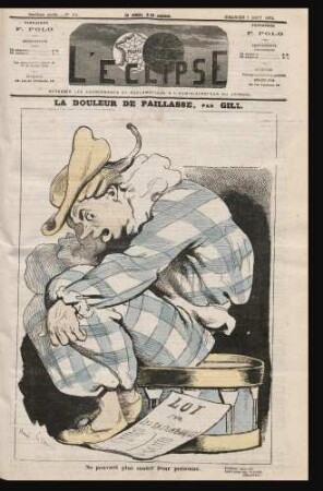 La douleur de la paillasse, par Gill