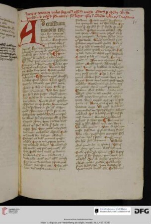 Bernardus de Parentis, Tractatus super officium missae