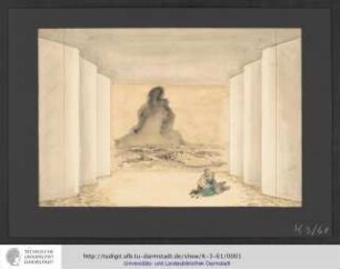 Bühnenbildentwurf IV. Bild