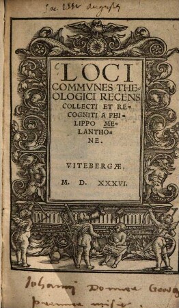 Loci Commvnes Theologici