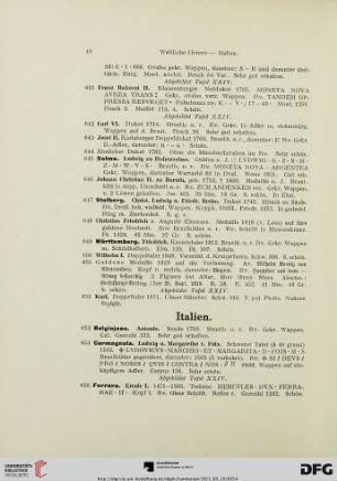 [Italien, Schweiz, Niederlande] (Nr. 653-748)