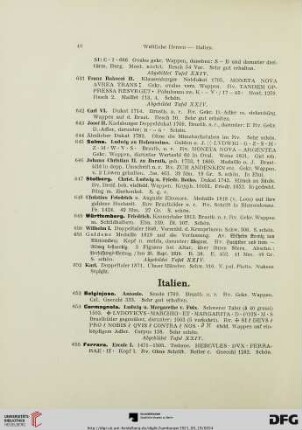 [Italien, Schweiz, Niederlande] (Nr. 653-748)