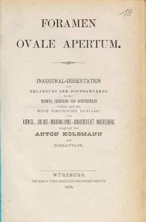 Foramen ovale apertum