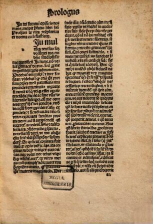 Prosper de vita contemplatiua atq[ue] actuali: siue de norma ecclesiastico[rum]