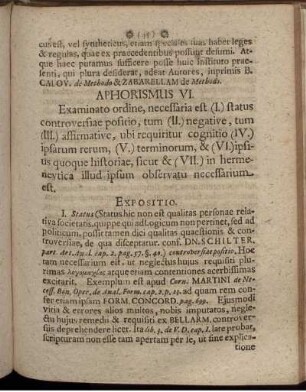 Aphorismus VI. - Aphorismus XIII.