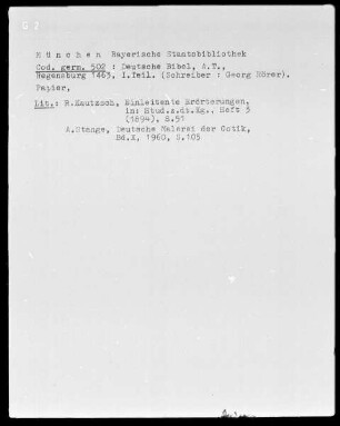 Deutsche Bibel, das Alte Testament in zwei Teilen — Text Band (Buch)