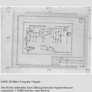 Technischer Plan - "Stromlaufplan Synchronisator current diagram synchronisator"