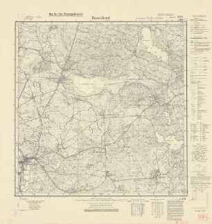 2282 (alte Nr.: 893) Rosenberg, Meßtischblatt (4cm - Karte)