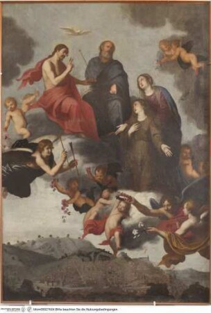 Rosalia und Maria legen bei der Dreifaltigkeit für Ciminna ein