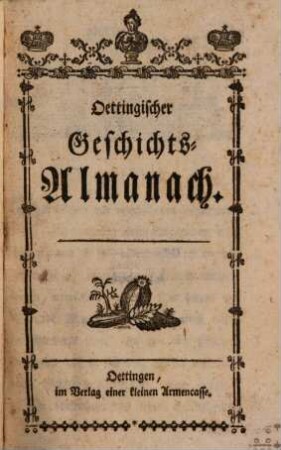 Oettingischer Geschichts-Almanach