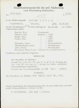 Hofer, Alfred