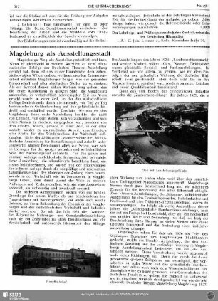 Magdeburg als Ausstellungsstadt